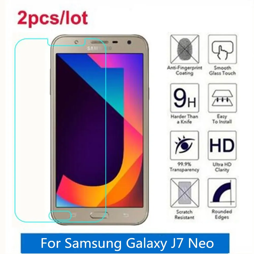 Закаленное стекло для Samsung Galaxy J7 Neo 2.5D Premium Защитная пленка экрана Duos NXT | Мобильные