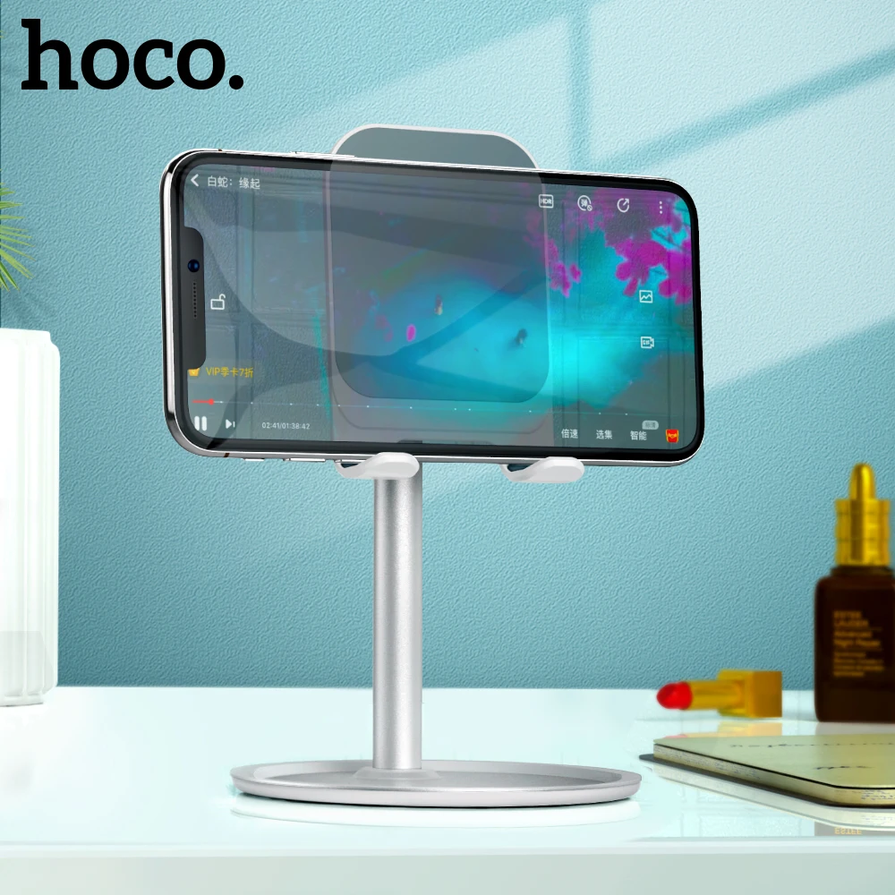 Hoco держатель для мобильного телефона Подставка для iPhone X XS iPad Air смартфон металлический Настольный держатель для телефона Xiaomi huawei стол