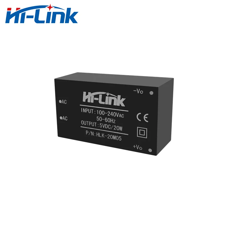 Free shipping HLK-20M05  AC DC 220V 5V 20W   isolated switching step down power supply module high efficiency home automation 4