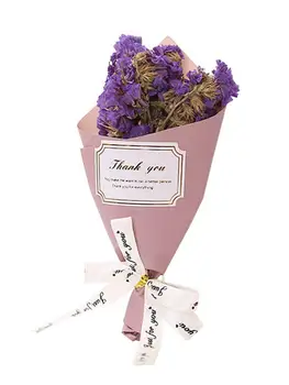 

Baby's Breath Gypsophila Artificial Fake Flowers Bouquets Ribbon Dried Flower Ornament DIY For Home Wedding Decoration Gifts