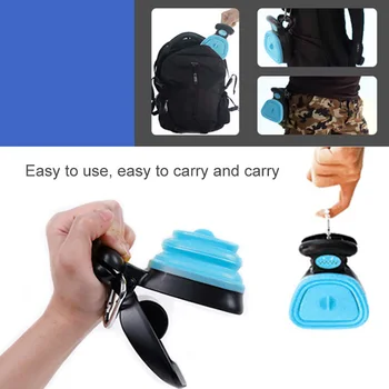 

Portable Pet Travel Clean Pick Up Excreta Cleaner Foldable Dog Poop Scoop Dog Cat Cleaning Supplies for Dogs Cats Poo Outdoors