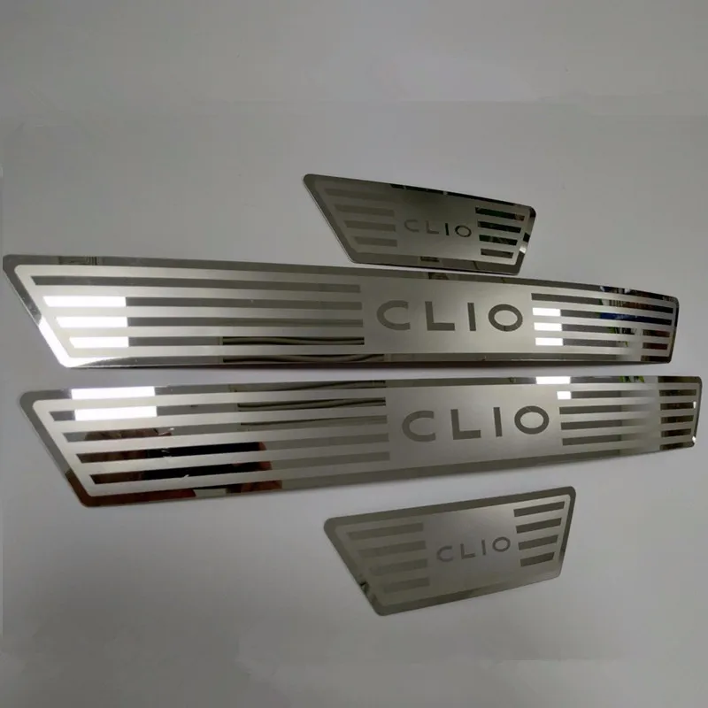 For Renault CLIO IV V 4 5 RS Grandtour 2014 2015 2016 2017 2018 2019 2020 Scuff Plate Door Sill Cover Trim Car Accessories | Автомобили и