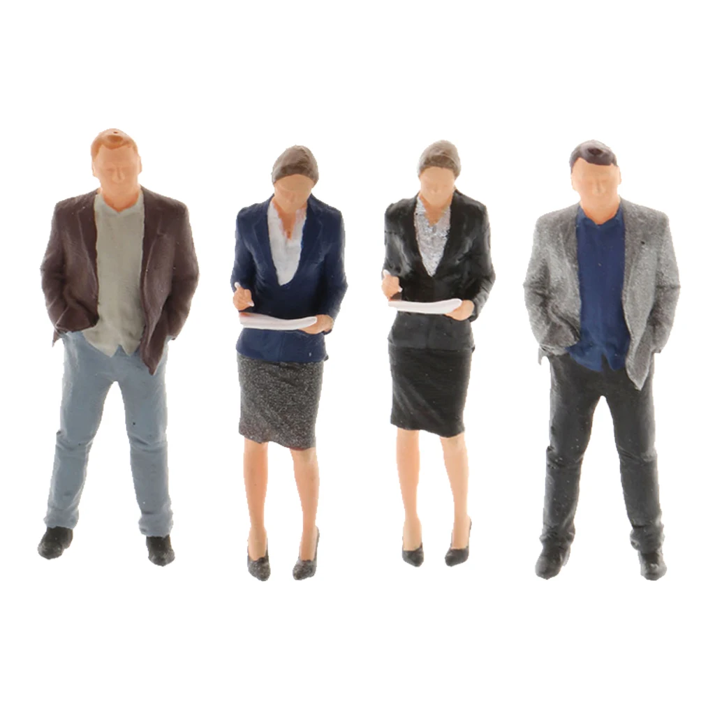 1/64 Scale Resin Action Figures Office Workplace Scene Scenario Model Kit Boss and Secretary Character Home Decor