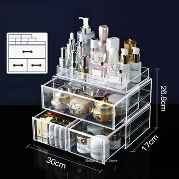 

New Makeup Organizer Cosmetic Jewelry storage box Nail Polish Rack Lipstick Cosmetic Holde Display Boxes