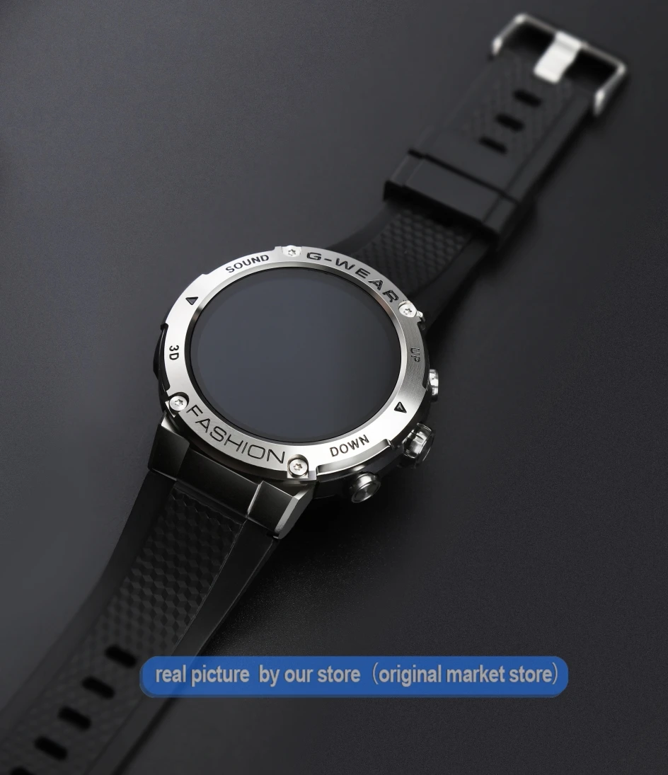 Sports Smart Watch Men BT Phone Call Customize Watch Faces Music Fitness Tracker Super Long Standby Smartwatch Android IOS K28H