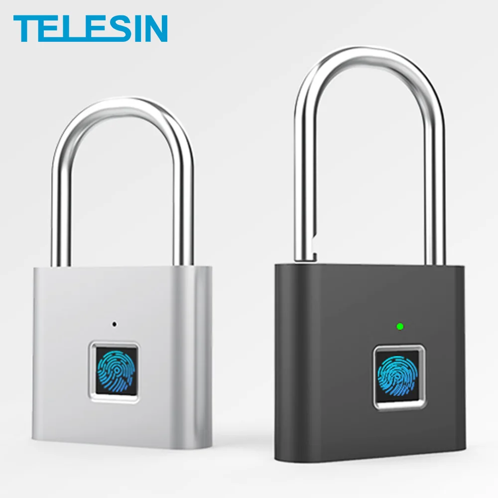 Смарт замок TELESIN без ключа USB перезаряжаемый с функцией быстрой разблокировки из
