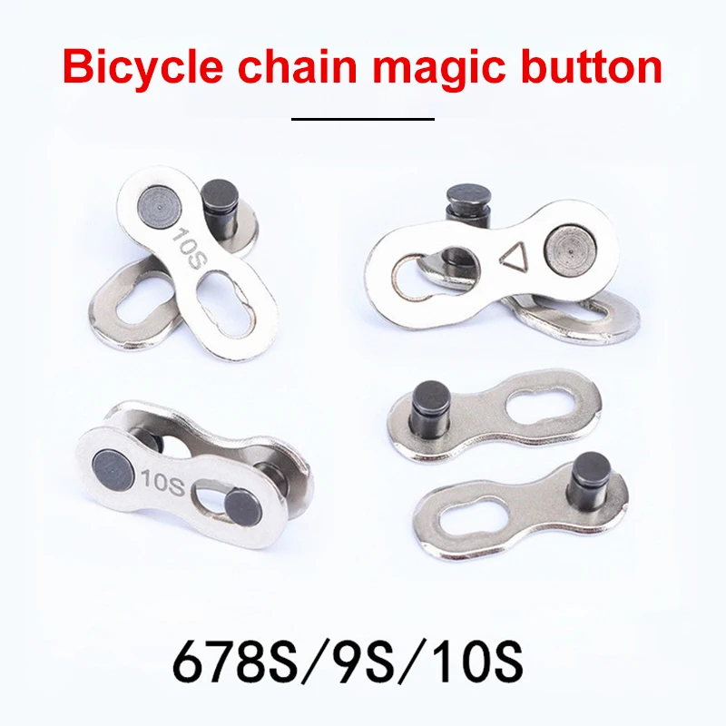 

1Pair Bicycle Chain Connector MTB Road Bike Chain Buckle for 6/7/8/9/10 Speed Quick Master Link Joint Chain Bike Accessories