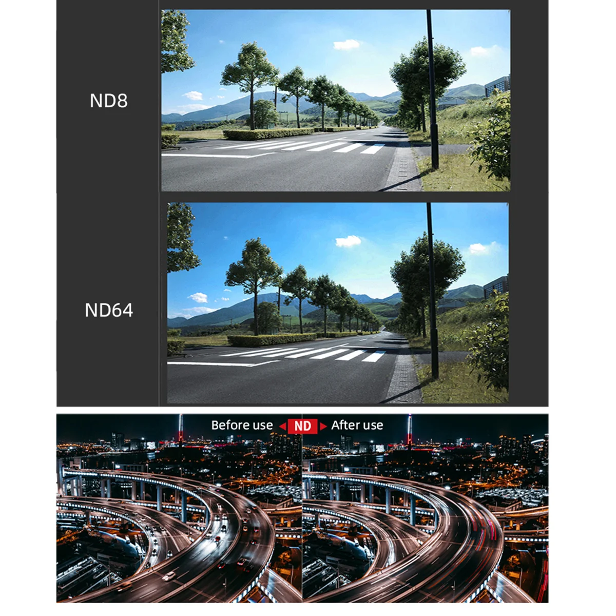 ND4 ND8 ND16 ND32 ND64 Shutter Collection Filter Protective Lens Protector for GoPro Hero 13 11 10 Action Camera Hero10 11 Mini 6