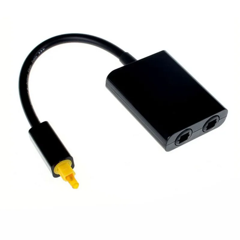 Splitter Per Cavo Ottico Toslink Splitter Audio Ottico In Fibra Digitale Adattatore Splitter Ottico In/Out A 2 Vie Nero/Bianco