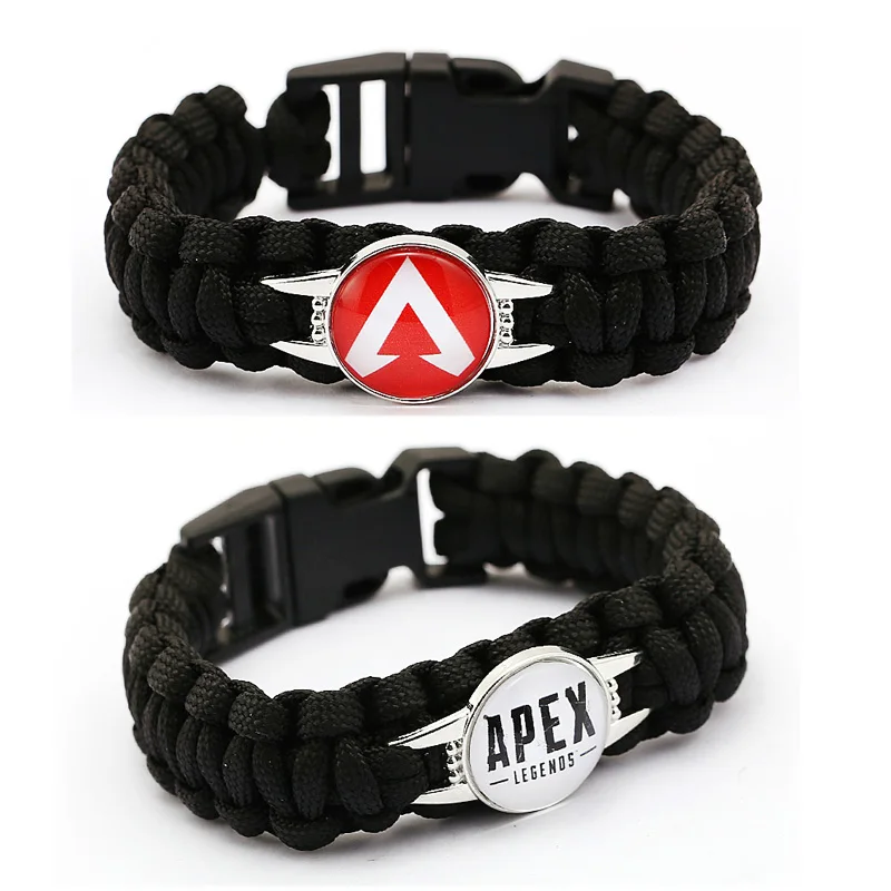Новая игра Apex легенды браслет для мужские черные с веревкой на цепочке