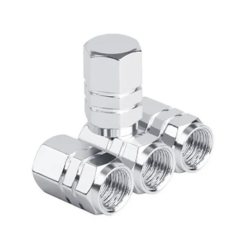 

4pcs Theftproof Aluminum Mini Car Wheel Tires Valves Tyre Stem Air Caps Airtight Cover Car Tire Valve Stem Caps