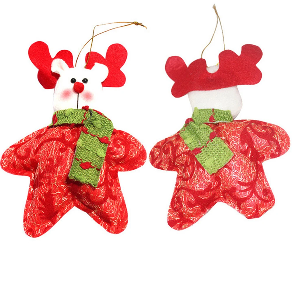 Navidad Санта Клаус Снеговик олень кулон-орнамент для рождественской елки Звезда Форма Рождественский Декор рождественские украшения для дома