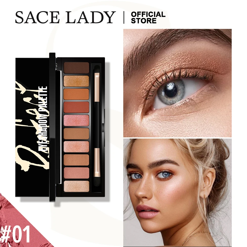 SACE LADY матовые тени для век Палитра Макияж мерцающие макияж длительная