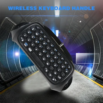 

Pohiks 1pc Mini Portable Wireless Keyboard bluetooth Rechargeable Handle Shape Keypad for PS4 Controller Gamepad Chat