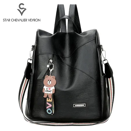 

SCV Women Multifunction Backpack Fashion Mosaic Pattern Backpacks Leisure Travel Bags Student Book Bag Leather Backpacks Mochila