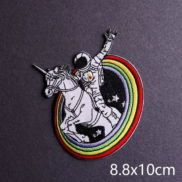 Hip-hop Rock/Music Patch Iron On Patches For Clothing Thermoadhesive Patches On Clothes Embroidery Patch Punk Joker Stickers PE6777CT