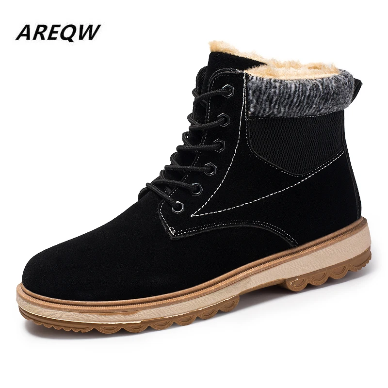 

2019 High Quality Fashion Autumn and Winter Men's Martin Boots Warm and Comfortable Lace Men's Boots Round Head Men's Shoes