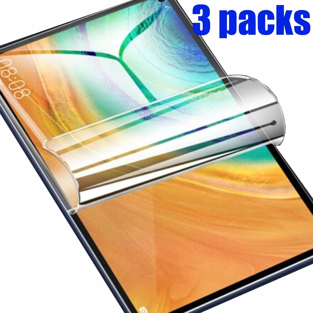 Protector de pantalla suave para Huawei matepad T 8 10 10S T10 T10s T8 10,4 pro 10,8, película protectora, 3 paquetes
