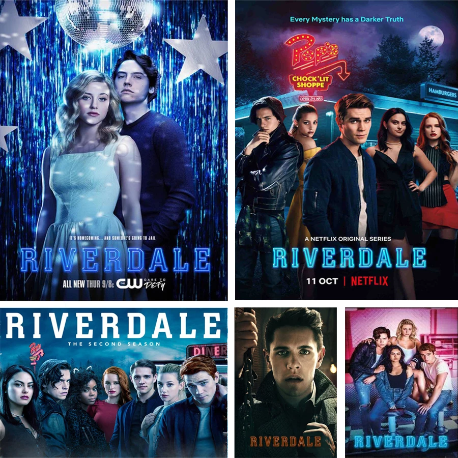 5DDiyDiamondPaintingSnakeRiverdaleTVSeriesFullSquareRound