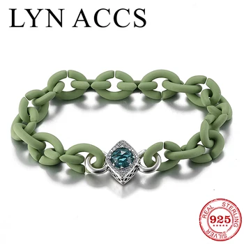 

European Charm Silver Like Crystal CZ beads X Bracelet femme Jewelry Gift Hard Rubber Bangles for Women Men 2019