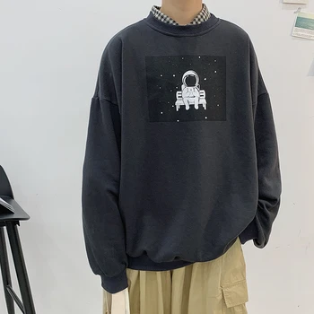 

Men Harajuku Astronaut Hoodies Sweatshirts 2020 New Spring Streetwear Mens Korean Kawaii Hoodie Man Oversized Clothing