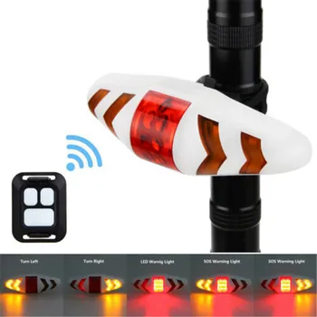 

Wireless Smart Remote Control USB Rechargeable Bicycle Lights Laser Bike Taillight Bicycle Rear Light Safety Turn Signals Lights