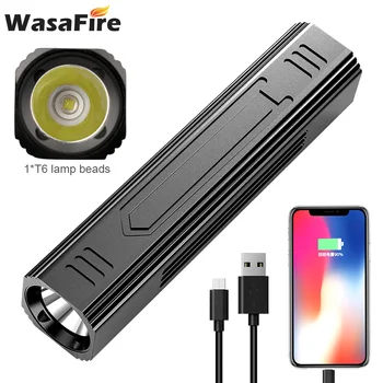 

WasaFire High Power 3800LM USB Rechargeable Working Led Flashlight T6 5 Modes Power Bank Light Camping Hunting Lantern