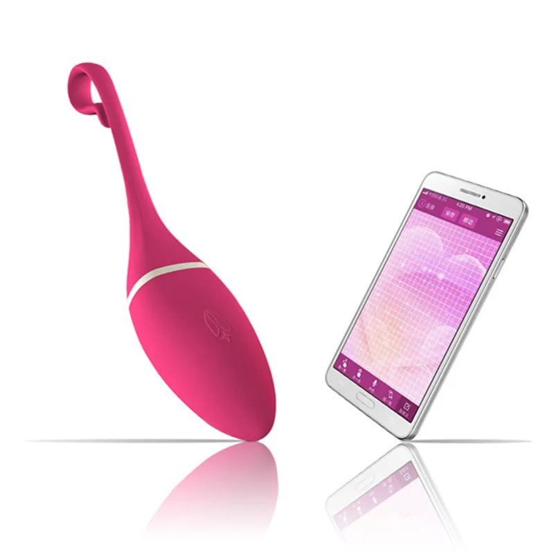 Realov Smartphone APP Bluetooth Remote Control Vibrator G-Spot Massager Vaginal Tight Kegel Balls Pelvic Floor Trainer Jump Eggs |