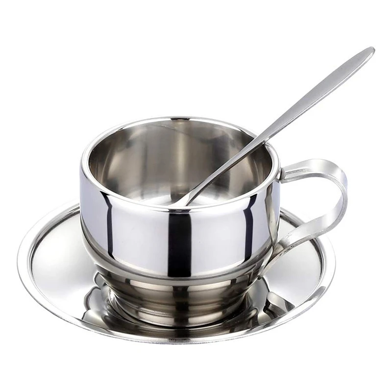 

Nordic Stainless Steel Camping Cup Coffee Tea Cup Metal Collapsible Mobile Blender Reusable Latte Luxury Smoothie Cups SC E5
