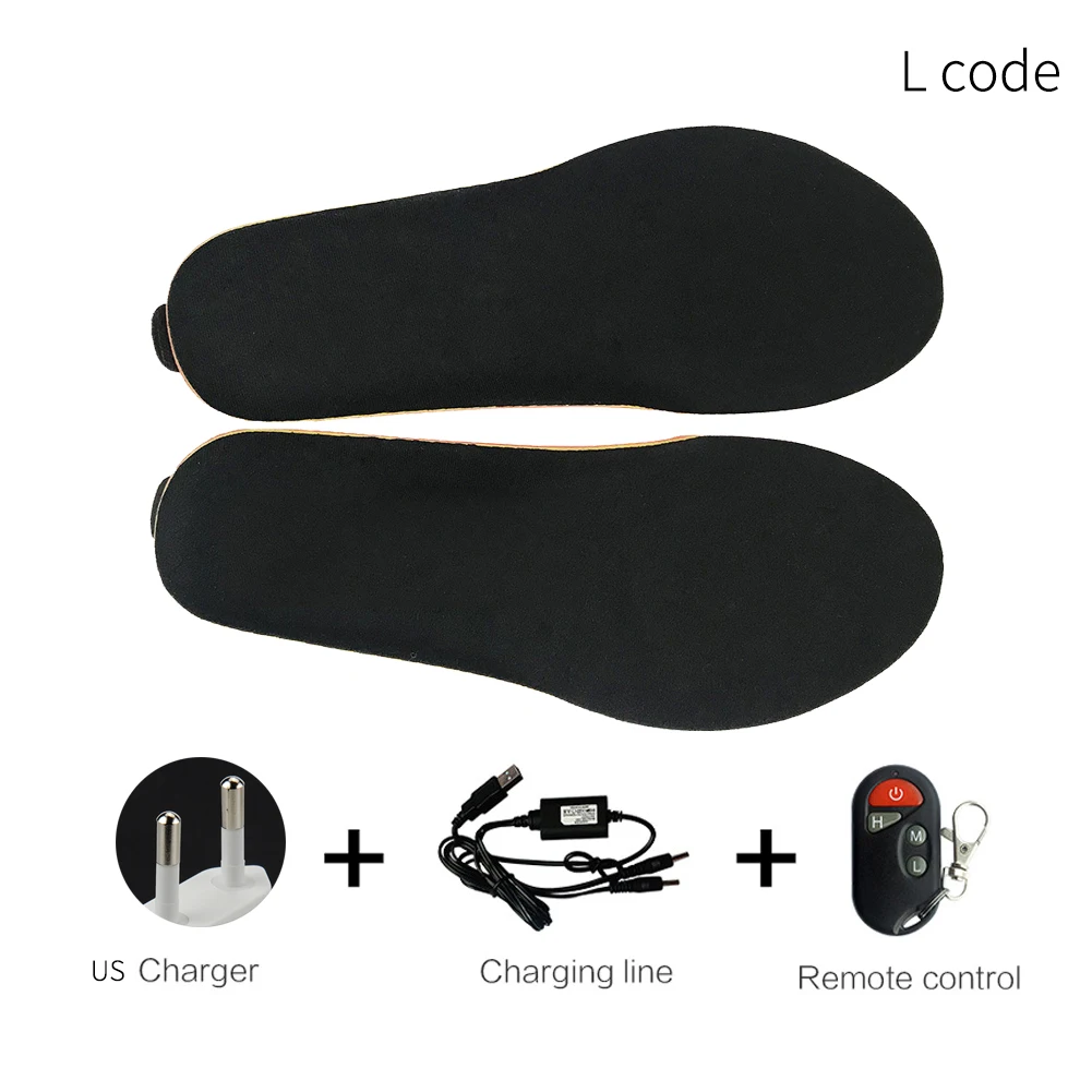 

Cuttable Foot Warmer Ski Shoes Pad Sports Temperature Adjustable Electric Heated Outdoor Washable Insoles Remote Control Hiking