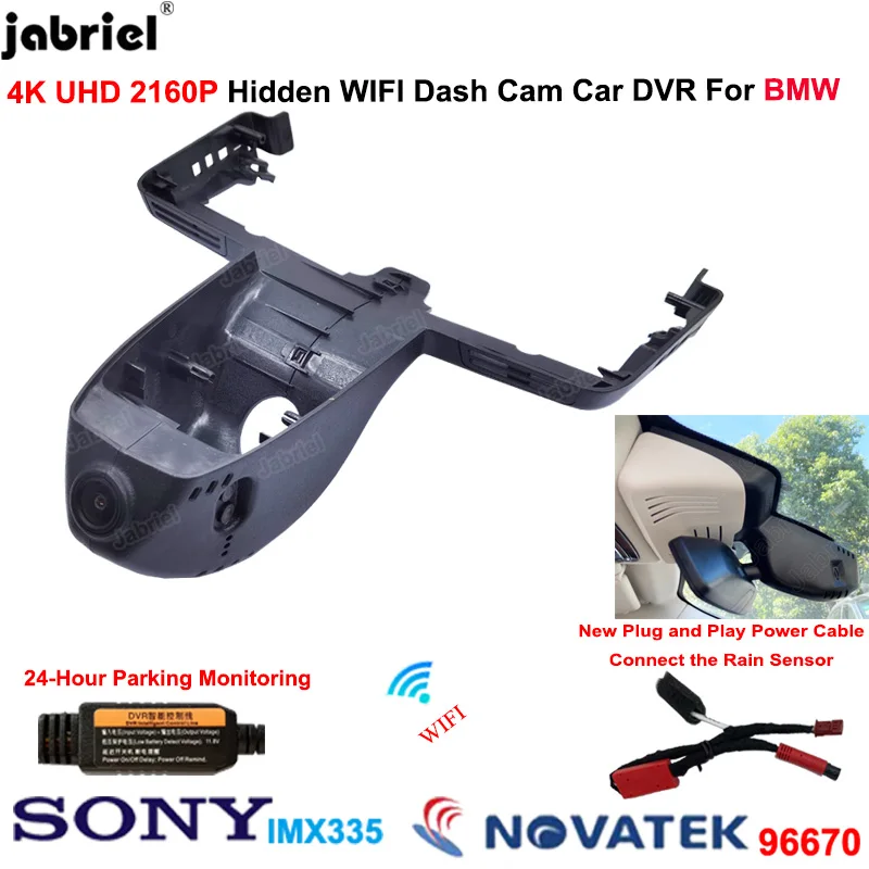 4K 2160P New Auto Wifi Car Dvr Dash Cam Telecamere Registratore Di Guida Per Bmw X6 G06 X6 40I X6 M50I X6 M50D X6 40D Per Bmw X6 M F86