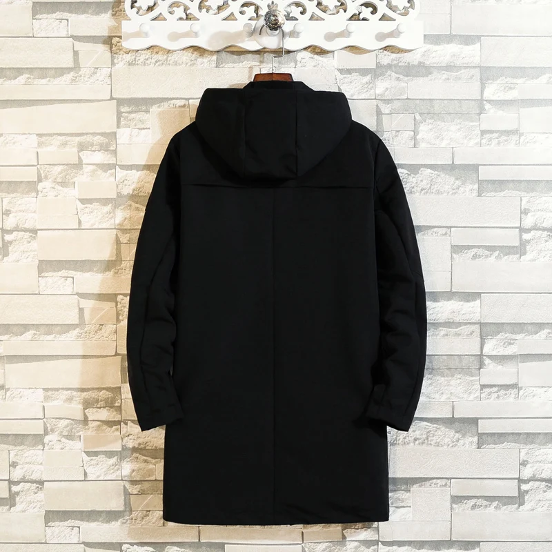Новинка 8XL 7XL 6XL Плюс Размер Высококачественные повседневные куртки осеннее Удлиненное пальто Мужская Спортивная одежда Мужская модная куртка