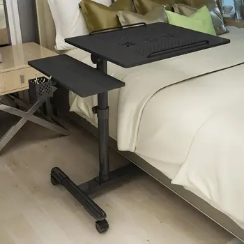 

Cheap Computer Desk Height-Adjustable Laptop Table Folding Lazy Notebook Table Lift Bedside Table Modern Sofa Side Desk