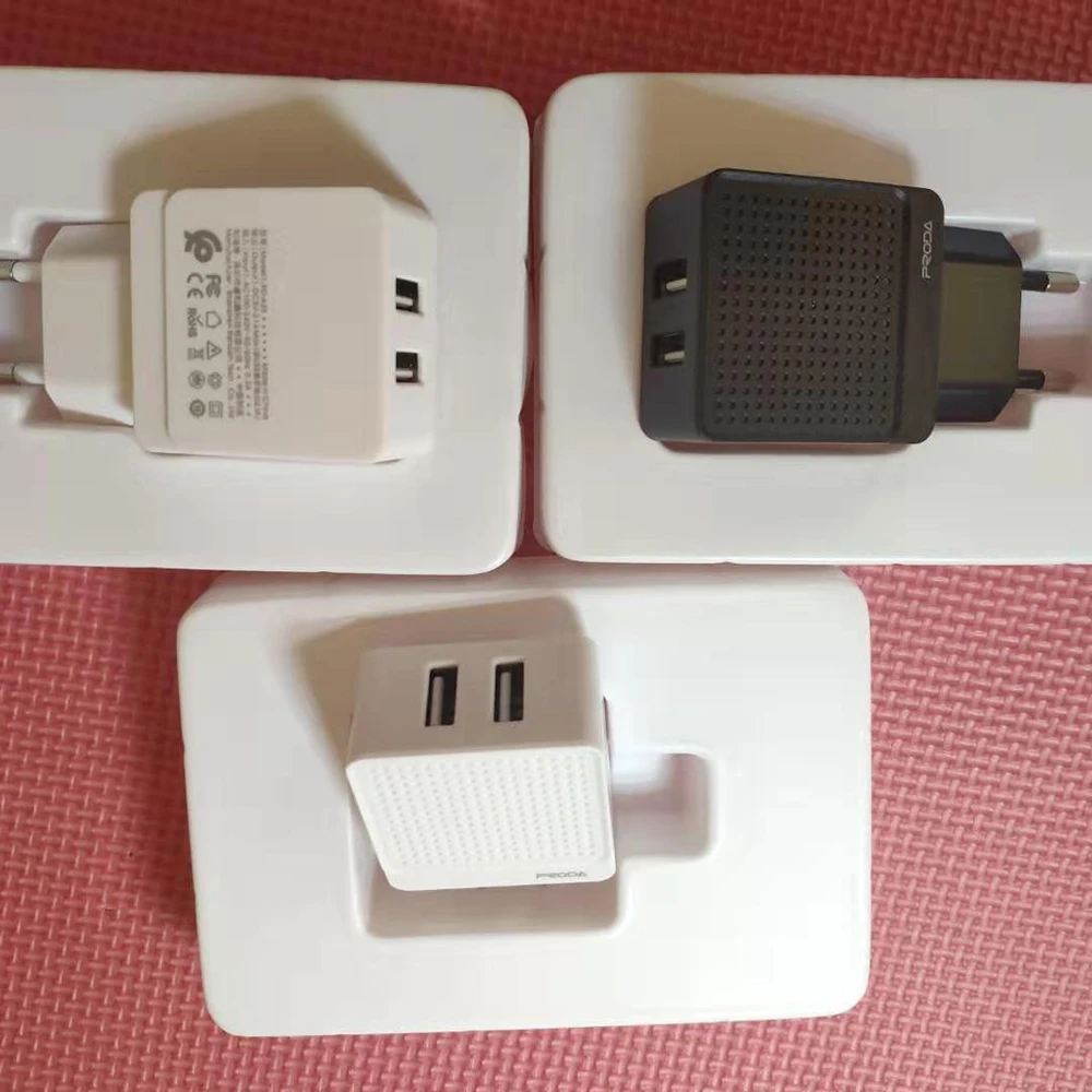 Интеллектуальное совместимое зарядное устройство 2 usb порта умная Зарядка выход 5V2. 1A внешний дорожный адаптер многопортовый разъем для зарядки питания