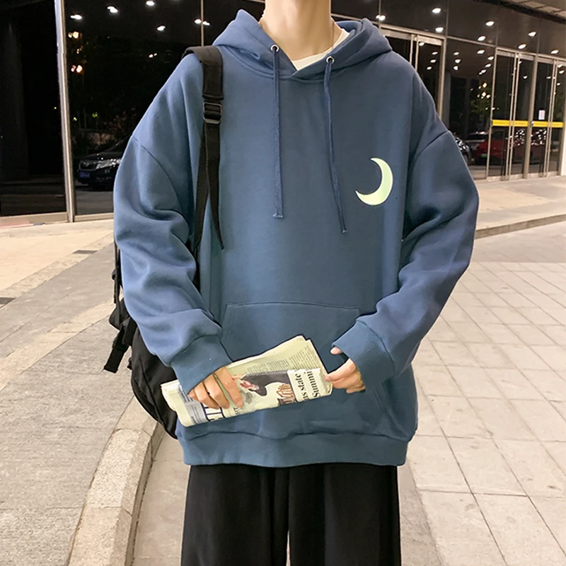 Privathinker Hip Hop Men's Reflective Moon Hoodies Autumn Warm Men Casual Hooded Pullovers 2020 Man Oversized Sweatshirts Tops Privathinker Hip Hop Men's Reflective Moon Hoodies Autumn Warm Men Casual Hooded Pullovers 2020 Man Oversized Sweatshirts Tops