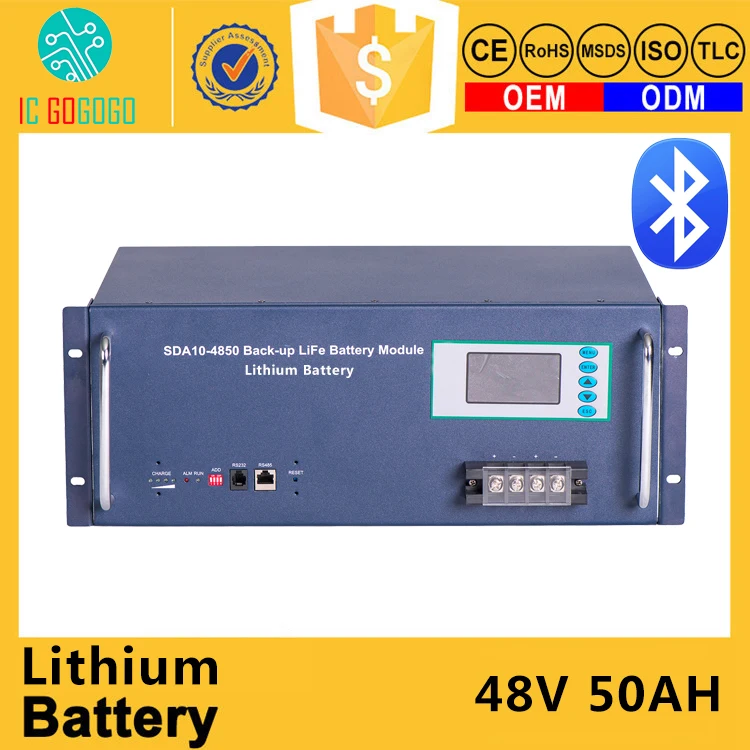 

48V 50AH Lifepo4 Battery Pack Deep 2000 Cycle 3.2V Sealed Lithium Iron Phosphate Capacity Cell BMS 16S Bluetooth for Motorcycle