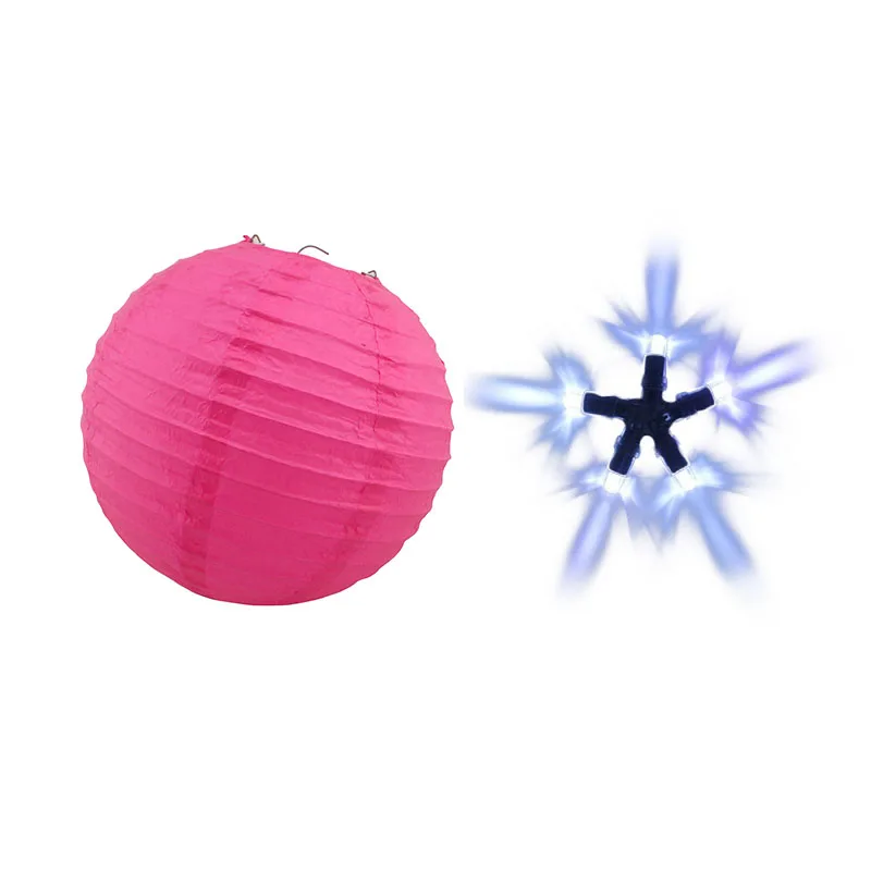 fuchsia with LED 1st 8 ''(20 см)/10''(25 см)/12 ''(30 см) фонарики из белой бумаги+ белый светодиодный светильник Круглые лампы-фонари фестиваль свадебное украшение - Цвет: fuchsia with LED