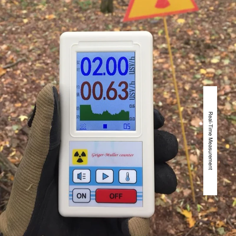 Geiger contador detector de radiação nuclear lcd