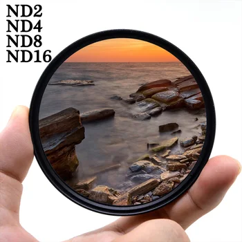 

KnightX ND2 4 8 16 FILTER For canon sony nikon 1300d photo 60d 500d 200d photography 2000d dslr 49 52 55 58 62 67 72 77 mm