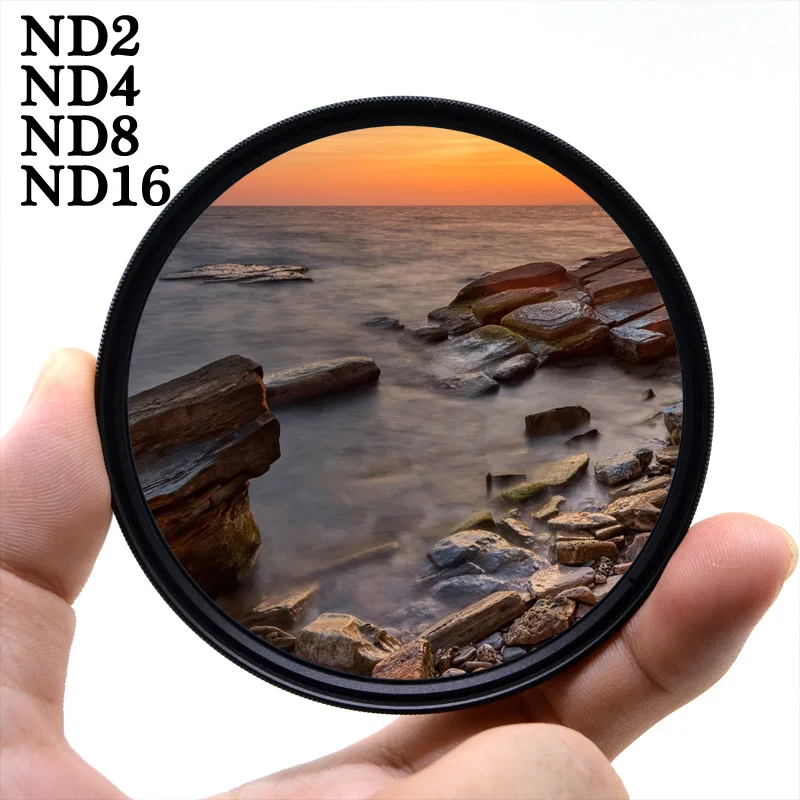 Фильтр KnightX ND2 4 8 16 для canon sony nikon 1300d photo 60d 500d 200d фотографии 2000d dslr 49 52 55 58 62 67 72 77