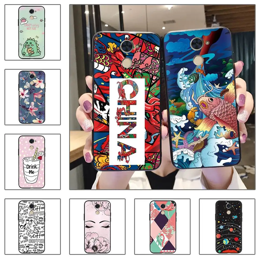 Модный мужской чехол для телефона Huawei Enjoy 7 Plus/Y7 Prime/Y7 2017 грязеотталкивающий