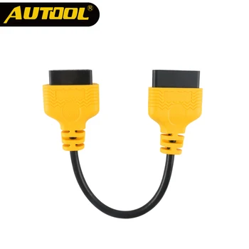

AUTOOL OBD Extension Wire OBDII Diagnostic Adapter Cable OBD2 30cm Extend Connector Scanner Male to Female Extend Port for Car