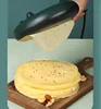 220V Automatic Non-stick Crepe Maker Pancake Machine Pizza Maker Household Kitchen Tool Electric Baking Pan EU/AU/UK/US 3