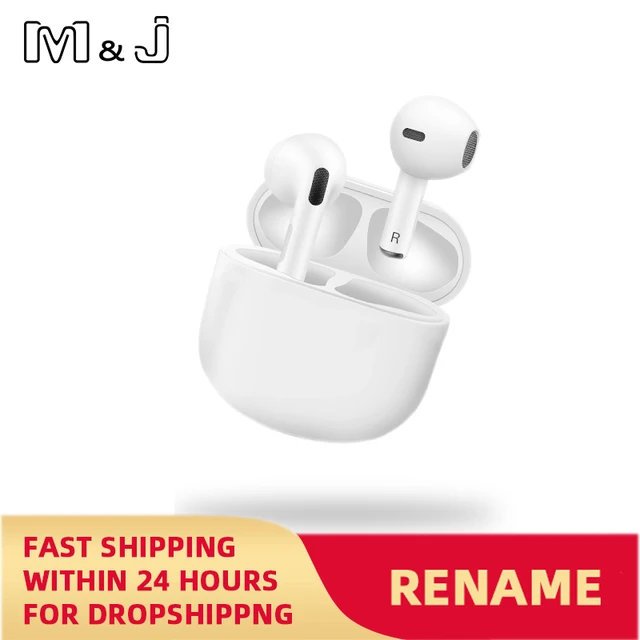 Bluetooth 5.0 True Wireless Earbuds with Charging Box Waterproof Earphone Volume Control Mini TWS Headphone Handsfree for Sports white