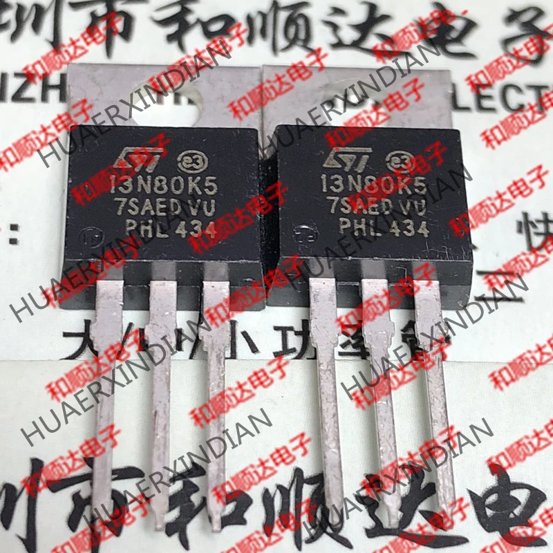 10PCS/LOT New and original 13N80K5 STP13N80K5 TO-220 800V 12A
