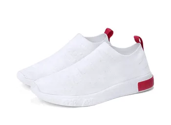 

Summer Casual Men Shoes Mesh Breathable Lightweight Slip-on Men Sneakers Comfortable Shockproof Socks Shoes Tenis Masculino