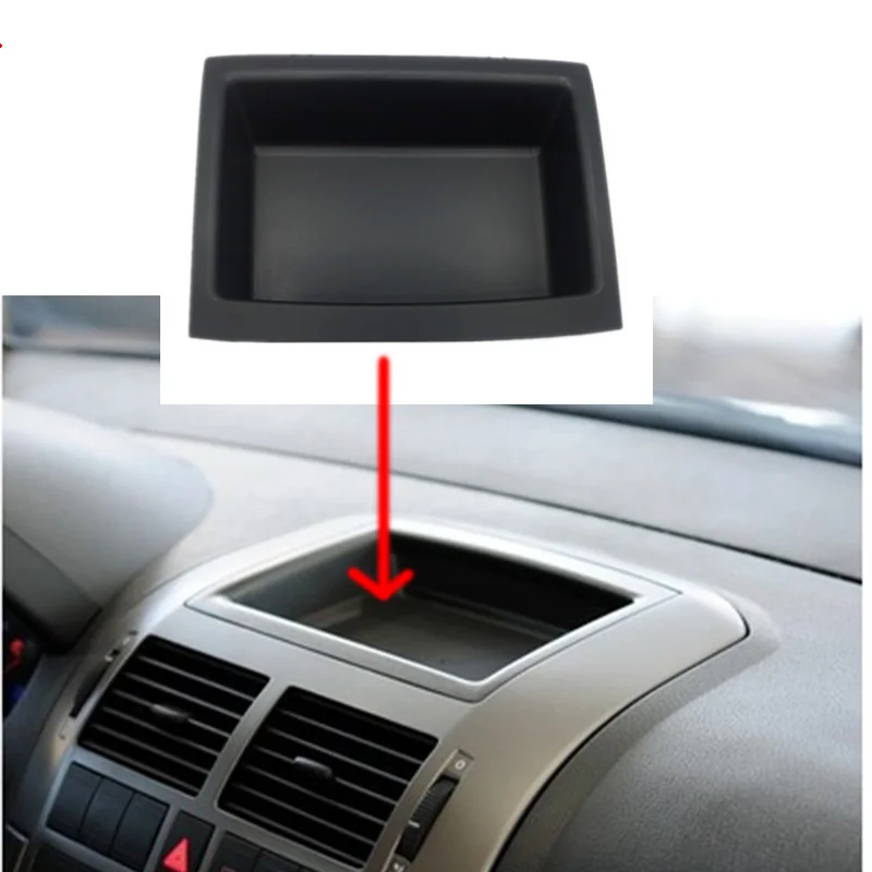Whyzj 1x Car Center Console Dashboard Storage Tray Debris Box With Cover Holder Organizer//Fit For VW Polo 2002-2008 6Q0857465A 6Q0857465C