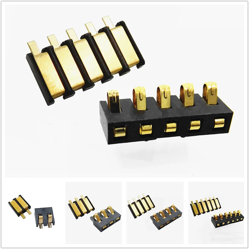 5Pin 3.5H Contatto A Compressione A Molla Passo 2.5 Mm 2 3 4P Connettore Batteria Maschio Femmina Spina Montaggio Superficiale Ricaricabile