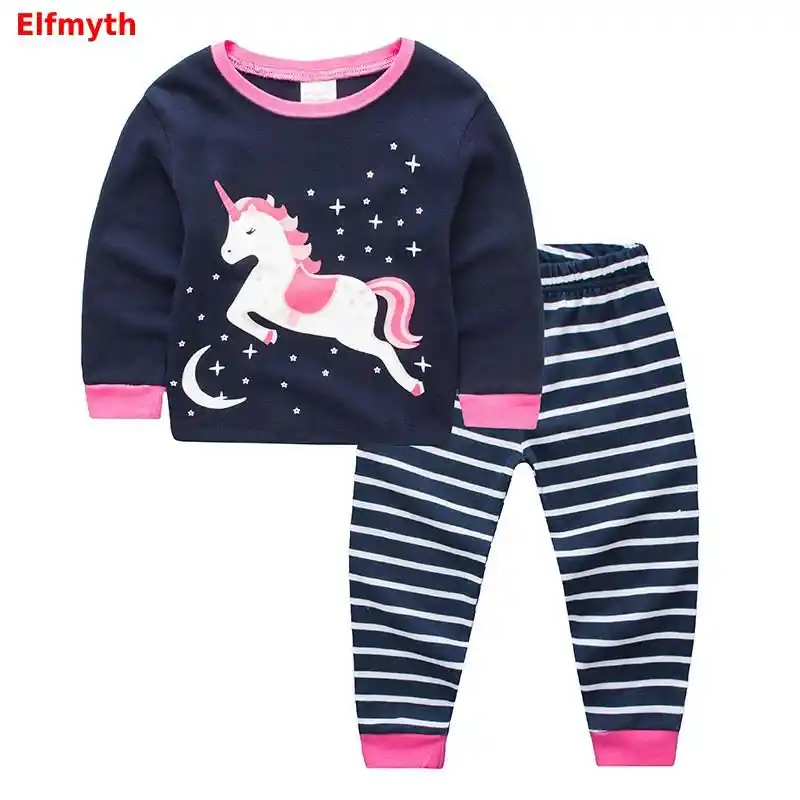 19 Licorne Pyjama Noel Pyjamas Pjs Filles Pijama De Unicornio Pyjamas Enfants Dinosaure Bebe Fille Enfant Ensemble De Vetements De Nuit Aliexpress