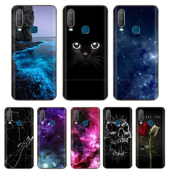 Перейти на Алиэкспресс и купить Чехол для VIVO Y12, чехол, чехол из ТПУ силикона, мягкий чехол для VIVO Y12 Y17 Y 12 15 VIVOY12 Copa, бампер, полностью 360, защитный чехол